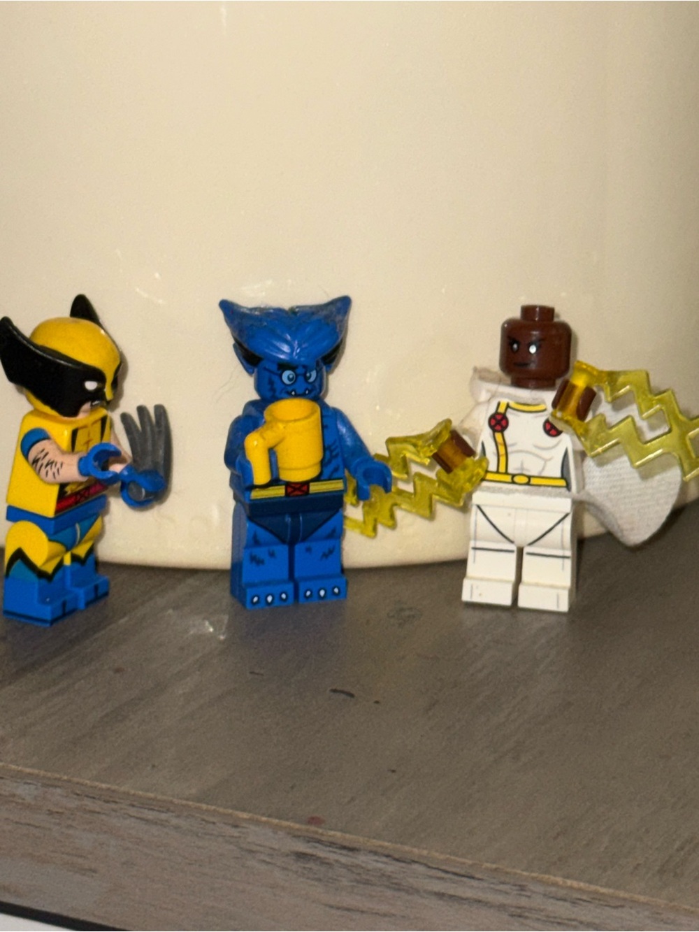 LEGO Super Heroes X-Men Minifigure Lot 3 Wolverine Beast Storm sh015-18